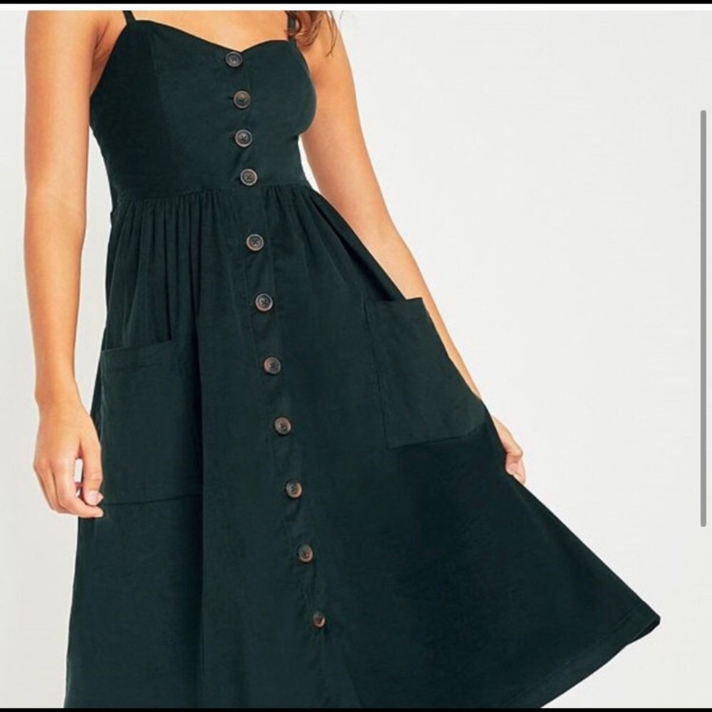Urban Outfitters Emilia Corduroy Button-Down Midi
